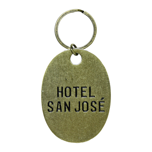 Hotel San Jose Brass Keychain